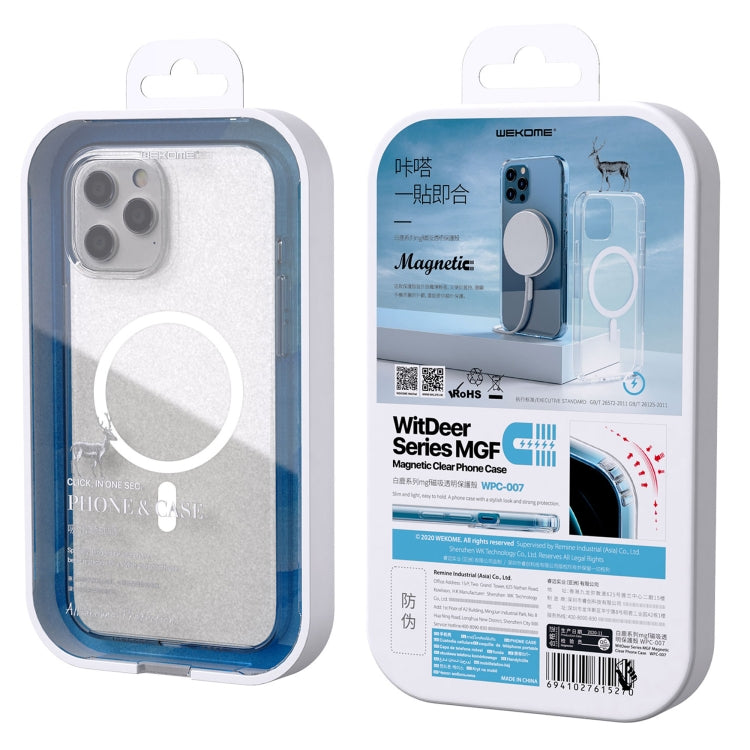 WK WPC-007 iDeal Series Magsafe Case Magnetic Ring All-inclusive Clear TPU Transparent Shockproof Case For iPhone 11 Pro Max - iPhone 11 Pro Max Cases by WK | Online Shopping South Africa | PMC TechLife | Buy Now Pay Later Mobicred