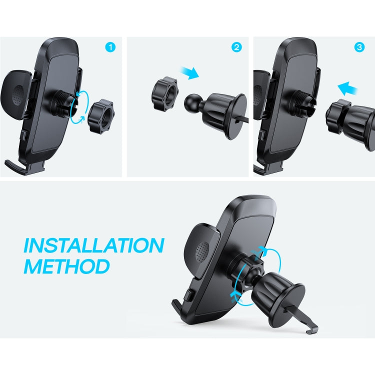 JOYROOM JR-ZS259 360-degree Rotating Stretching Mechanical Car Air Vent Holder for 4.7-6.9 inch Mobile Phones - Car Holders by JOYROOM | Online Shopping South Africa | PMC TechLife