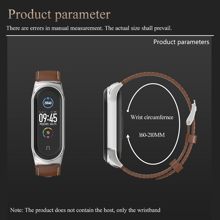 For Xiaomi Mi Band 6 / 5 / 4 / 3 Mijobs CS Microfiber Leather Watch Band(Red + Silver) - Watch Bands by MIJOBS | Online Shopping South Africa | PMC TechLife | Buy Now Pay Later Mobicred