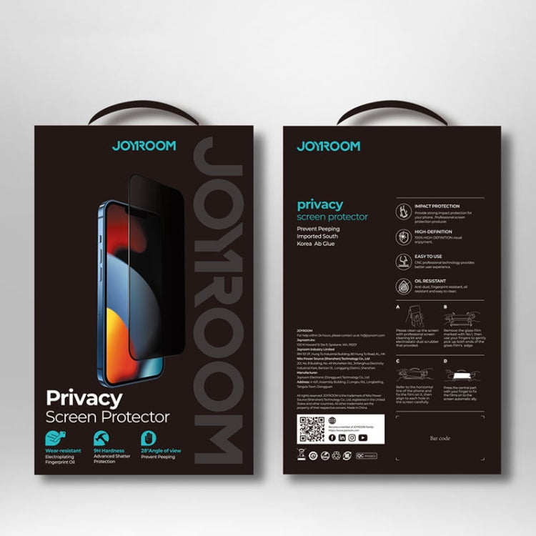 For iPhone 13 / 13 Pro JOYROOM JR-PF902 Knight Series 2.5D Silk Screen Full Screen Anti-spy Tempered Glass Film - free shipping - PMC TechLife - Order now!