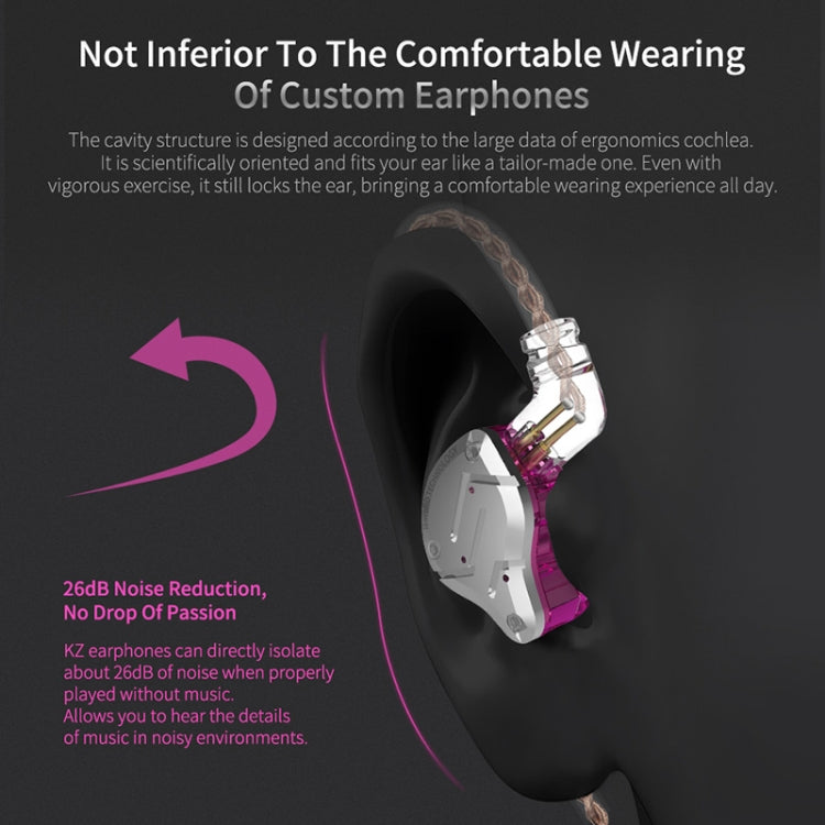 KZ ZS10 Pro 10-unit Ring Iron Gaming In-ear Wired Earphone, Standard Version(Blue) - free shipping - PMC TechLife - Order now!