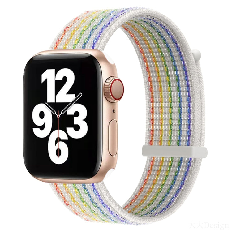 Hook and Loop Fastener Dual Section Watch Band For Apple Watch