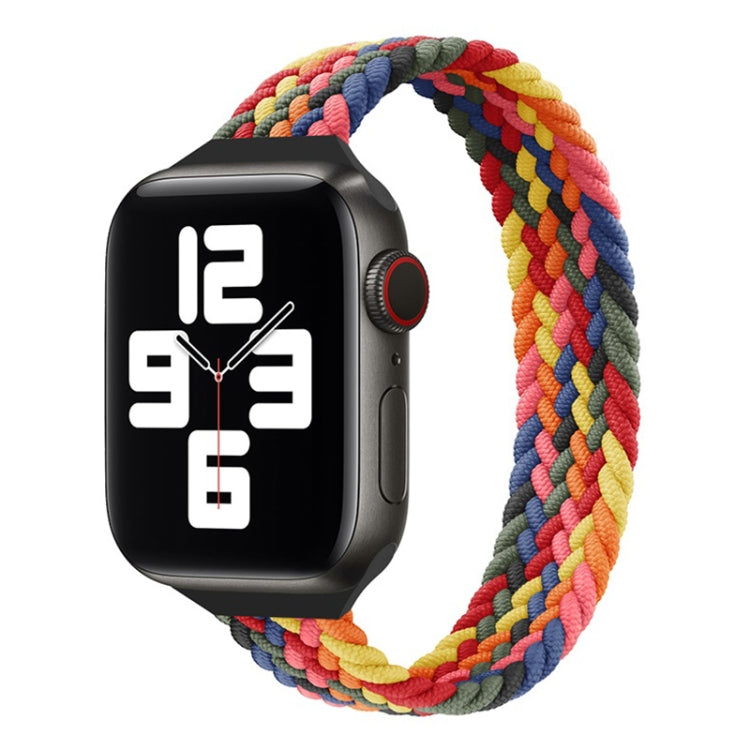 Small Waist Single Loop Nylon Braid Watch Band For Apple Watch