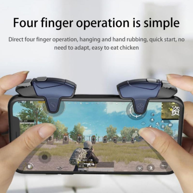 MeMo AK02 Burst Shooting Capacitive Mobile Phone Gamepad(Black) - Handle Shooter by PMC TechLife | Online Shopping South Africa | PMC TechLife