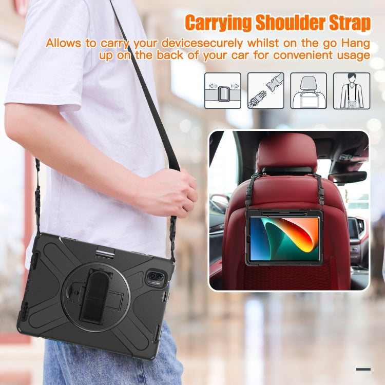 For Xiaomi Pad 5 / Pad 5 Pro Silicone + PC Tablet Case(Black) - by PMC TechLife | Online Shopping South Africa | PMC TechLife
