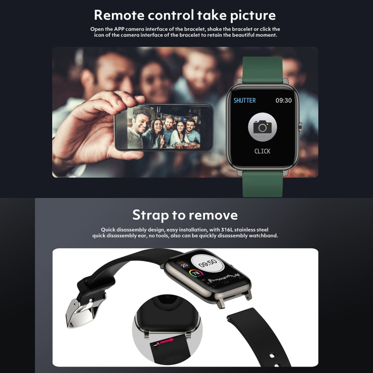 Rogbid Rowatch 1 1.4 inch IPS Screen Smart Watch, Support Blood Pressure Monitoring/Sleep Monitoring(Green) - free shipping - PMC TechLife - Order now!