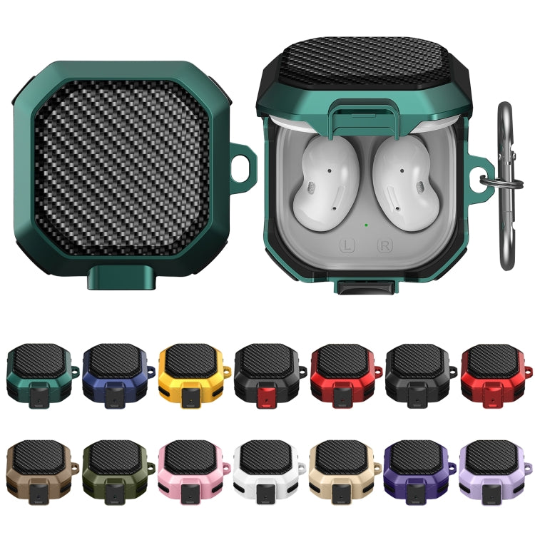 For Samsung Galaxy Buds Live/Buds Pro/Buds 2/2 Pro Anti-fall Earphones Case with Switch(Black Red 2) - Samsung Earphone Case by PMC TechLife | Online Shopping South Africa | PMC TechLife