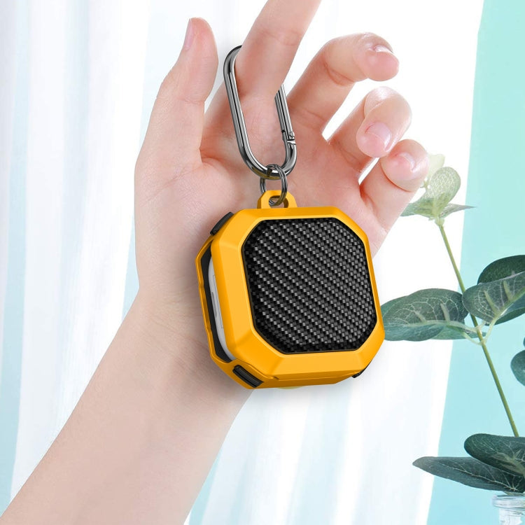 For Samsung Galaxy Buds Live / Buds 2 / Buds Pro / Buds 2 Pro Thunder Carbon Fiber TPU+PC Earphones Protective Case with Hook Up(Black and Gold) - free shipping - PMC TechLife - Order now!