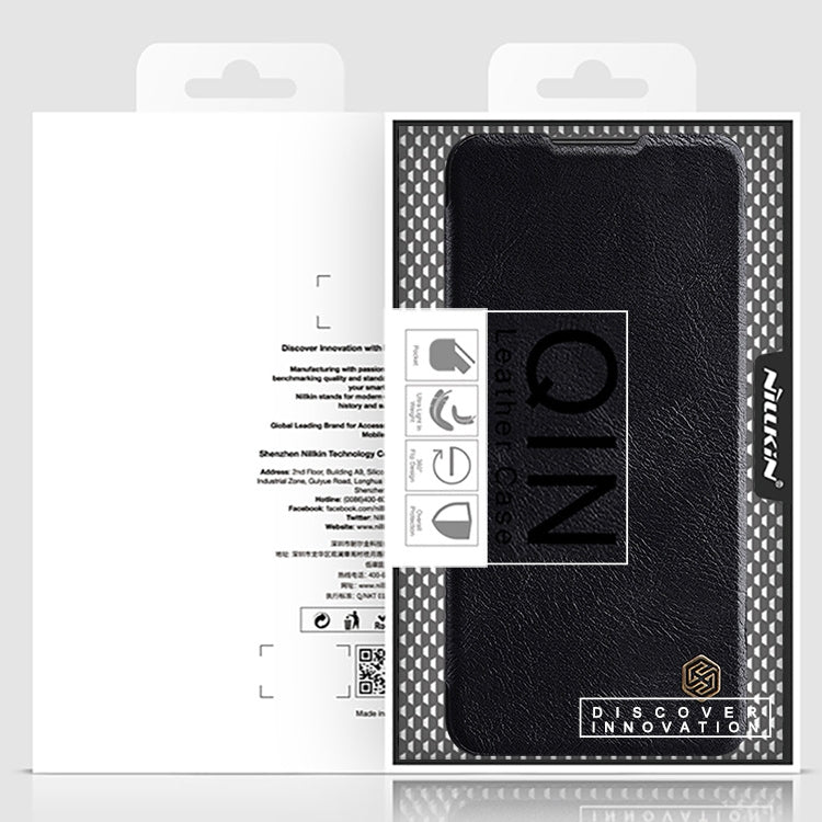 For Xiaomi Redmi Note 11T Pro/11T Pro+ 5G/Poco X4 GT 5G NILLKIN QIN Series Crazy Horse Texture Leather Phone Case(Brown) - Xiaomi Cases by NILLKIN | Online Shopping South Africa | PMC TechLife | Buy Now Pay Later Mobicred