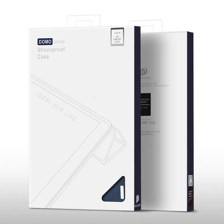 For Galaxy Tab S6 Lite 10.4 inch / S6 Lite 2024 DUX DUCIS Domo Series Horizontal Flip Magnetic PU Leather Case with Three-folding Holder & Pen Slot & Sleep / Wake-up Function(Blue) - Tab S6 Lite P610 / P615 by DUX DUCIS | Online Shopping South Africa | PMC TechLife | Buy Now Pay Later Mobicred