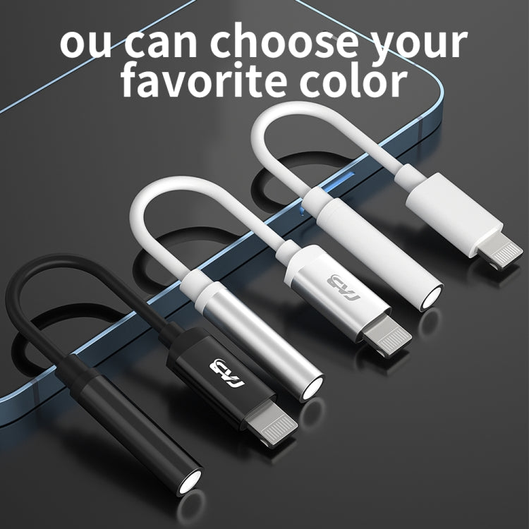 CVJ CM1 8 Pin Male to 3.5mm Female Earphone Audio Adapter(Silver) - free shipping - PMC TechLife - Order now!