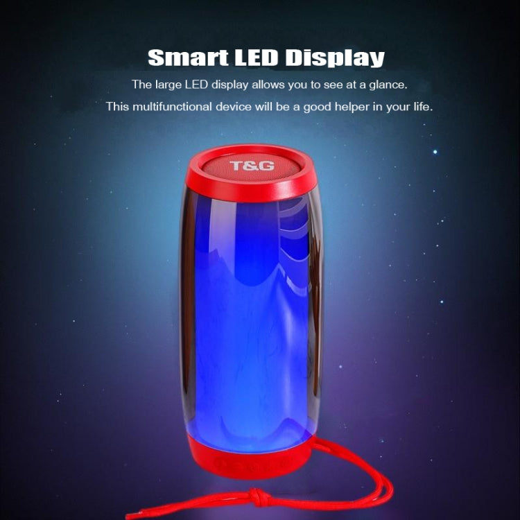T&G TG335 1800mAh Portable Color LED Wireless Bluetooth Speaker(Red) - Desktop Speaker by T&G | Online Shopping South Africa | PMC TechLife | Buy Now Pay Later Mobicred