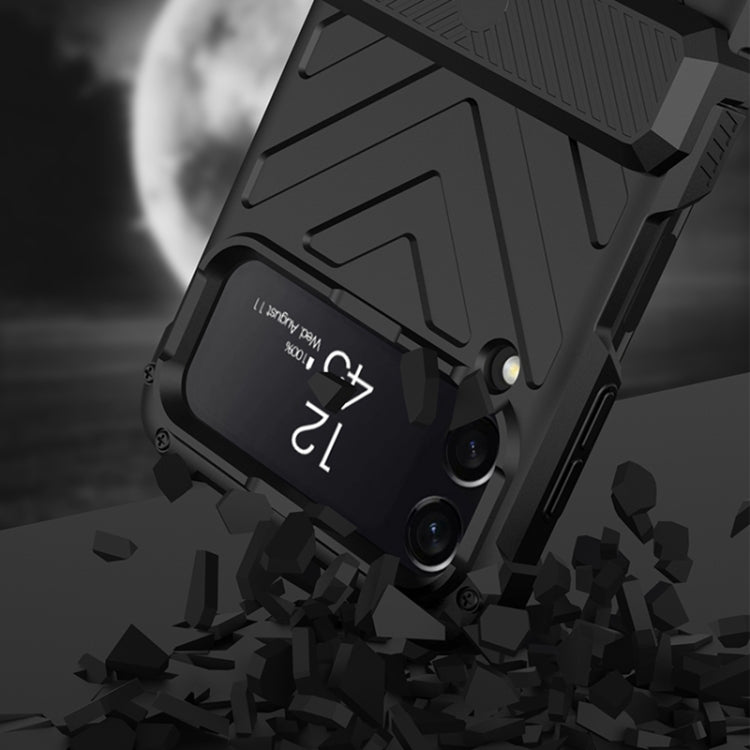 For Samsung Galaxy Z Flip4 GKK Magnetic Folding Swivel Armored Phone Case with Hinges(Purple) - free shipping - PMC TechLife - Order now!
