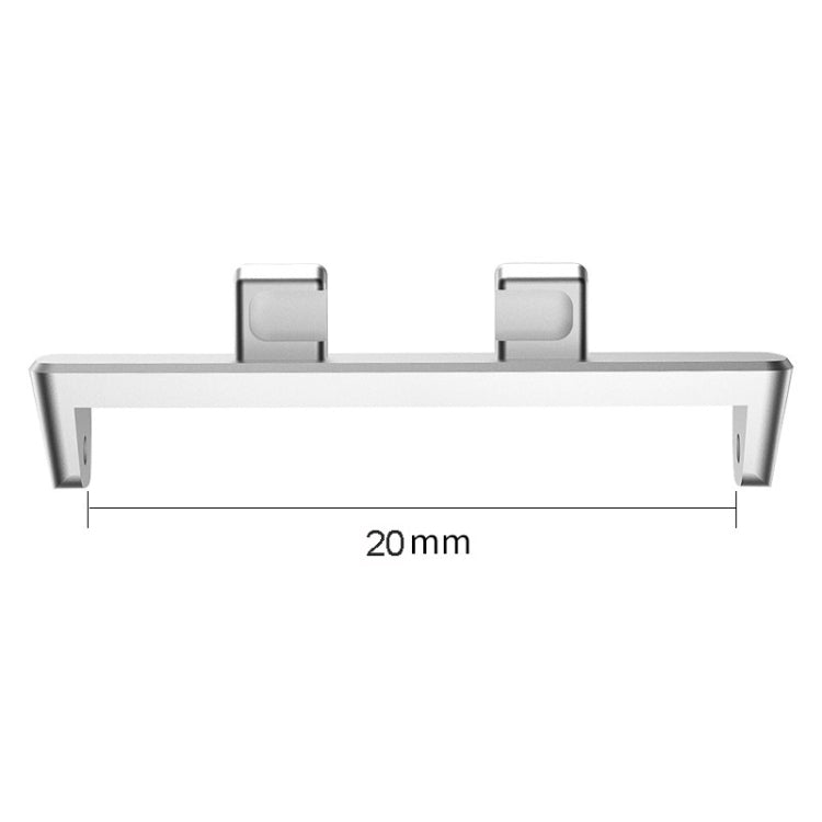 For OPPO Watch3 42mm 1 Pair 20mm Metal Watch Band Connector(Silver) - by PMC TechLife | Online Shopping South Africa | PMC TechLife