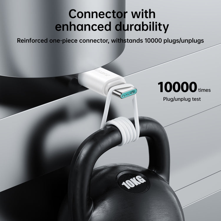 JOYROOM S-UC027A9 3A USB to USB-C/Type-C Fast Charging Data Cable, Length: 2m(White) - USB-C & Type-C Cable by JOYROOM | Online Shopping South Africa | PMC TechLife | Buy Now Pay Later Mobicred