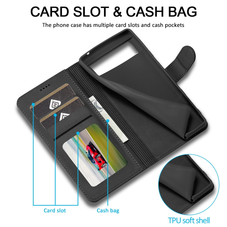 For Google Pixel 7 LC.IMEEKE Calf Texture Horizontal Flip Leather Case(Black) - free shipping - PMC TechLife - Order now!