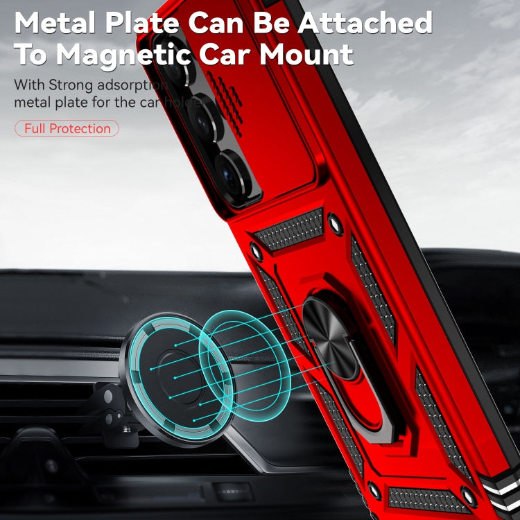 For Samsung Galaxy S23 Ultra 5G Sliding Camshield Holder Phone Case(Red) - free shipping - PMC TechLife - Order now!
