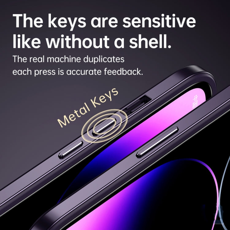 For iPhone 14 Plus SULADA Metal Frame + Nano Glass + TPU Phone Case(Black) - free shipping - PMC TechLife - Order now!