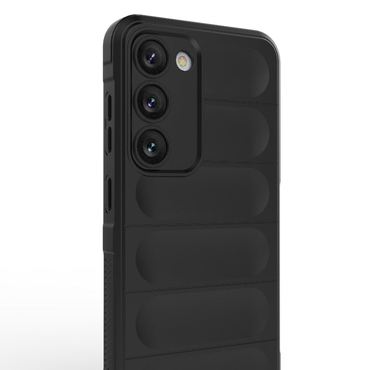 For Samsung Galaxy S23 5G Magic Shield TPU + Flannel Phone Case(Grey) - Galaxy S23 5G Cases by PMC TechLife | Online Shopping South Africa | PMC TechLife | Buy Now Pay Later Mobicred