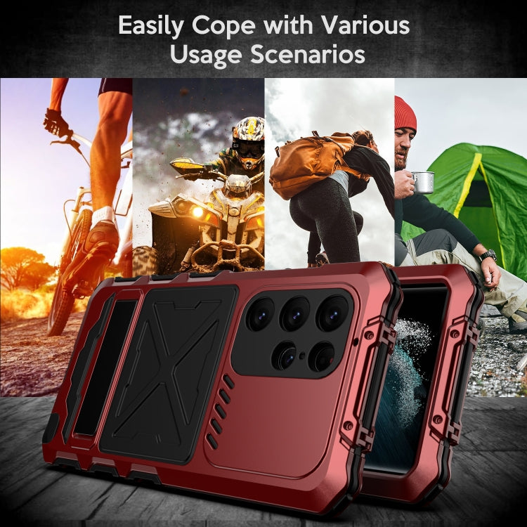 For Samsung Galaxy S23 Ultra 5G R-JUST Life Waterproof Dustproof Shockproof Phone Case(Red) - Galaxy S23 Ultra 5G Cases by R-JUST | Online Shopping South Africa | PMC TechLife | Buy Now Pay Later Mobicred