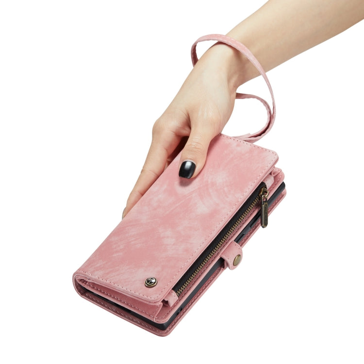 For Samsung Galaxy S23 Ultra 5G CaseMe 008 Detachable Multifunctional Leather Phone Case(Pink) - Galaxy S23 Ultra 5G Cases by CaseMe | Online Shopping South Africa | PMC TechLife | Buy Now Pay Later Mobicred