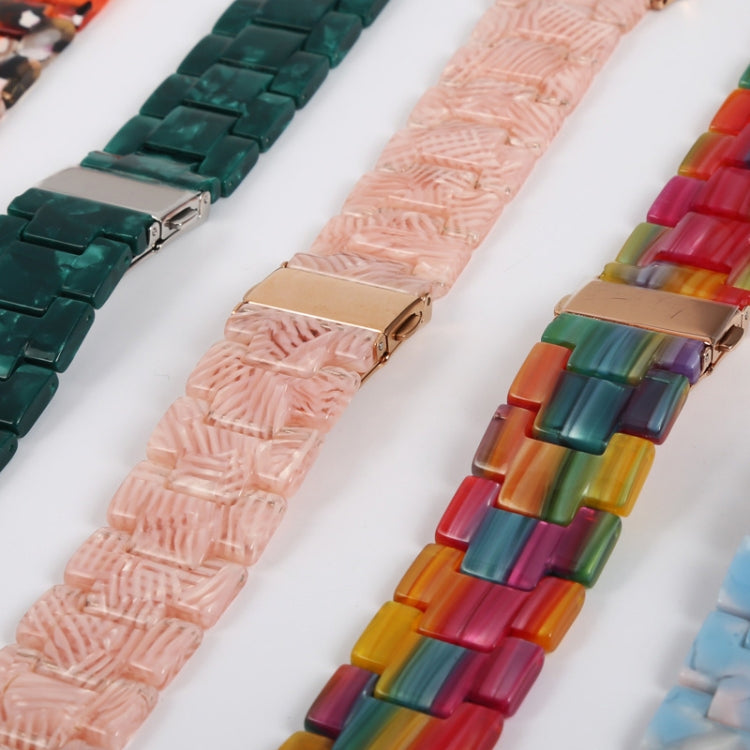 For Google Pixel Watch Three-beads Resin Watch Band(Rainbow) - free shipping - PMC TechLife - Order now!