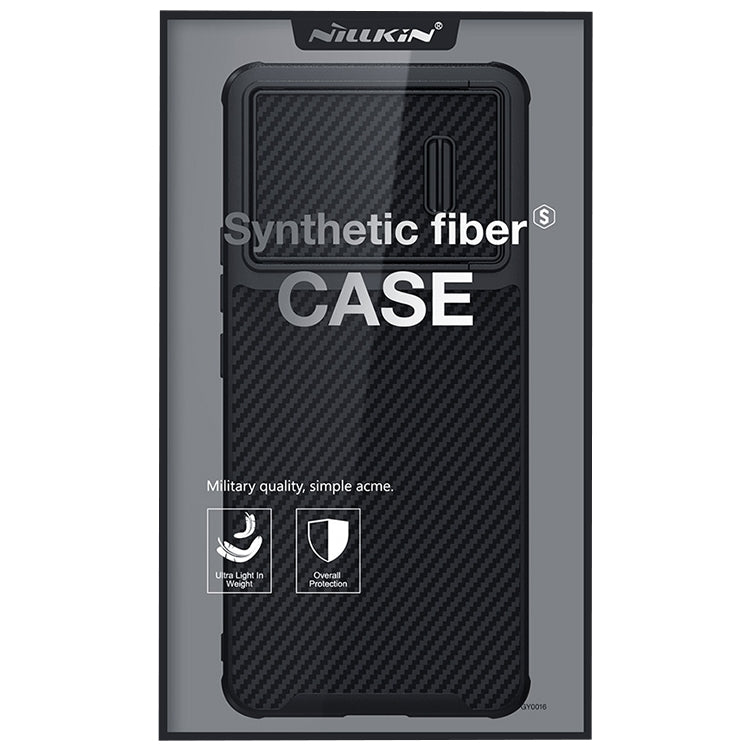 For Samsung Galaxy S23 5G NILLKIN Synthetic Fiber Camshield Phone Case(Black) - free shipping - PMC TechLife - Order now!
