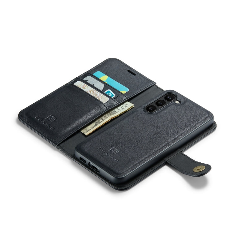 For Samsung Galaxy S23+ 5G DG.MING Crazy Horse Texture Detachable Magnetic Leather Case(Black) - free shipping - PMC TechLife - Order now!
