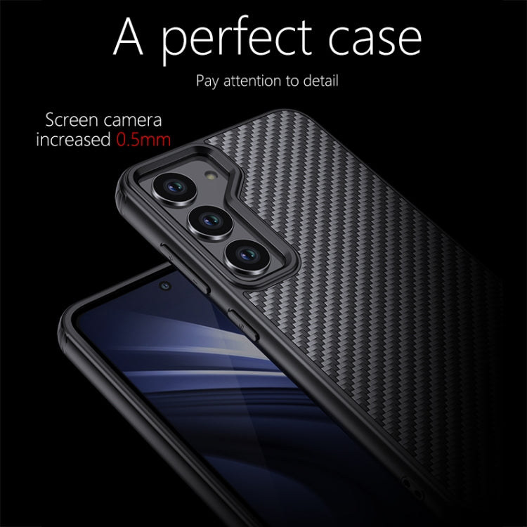 For Samsung Galaxy S23 5G wlons Magsafe Carbon Fiber Kevlar TPU Phone Case(Black) - free shipping - PMC TechLife - Order now!