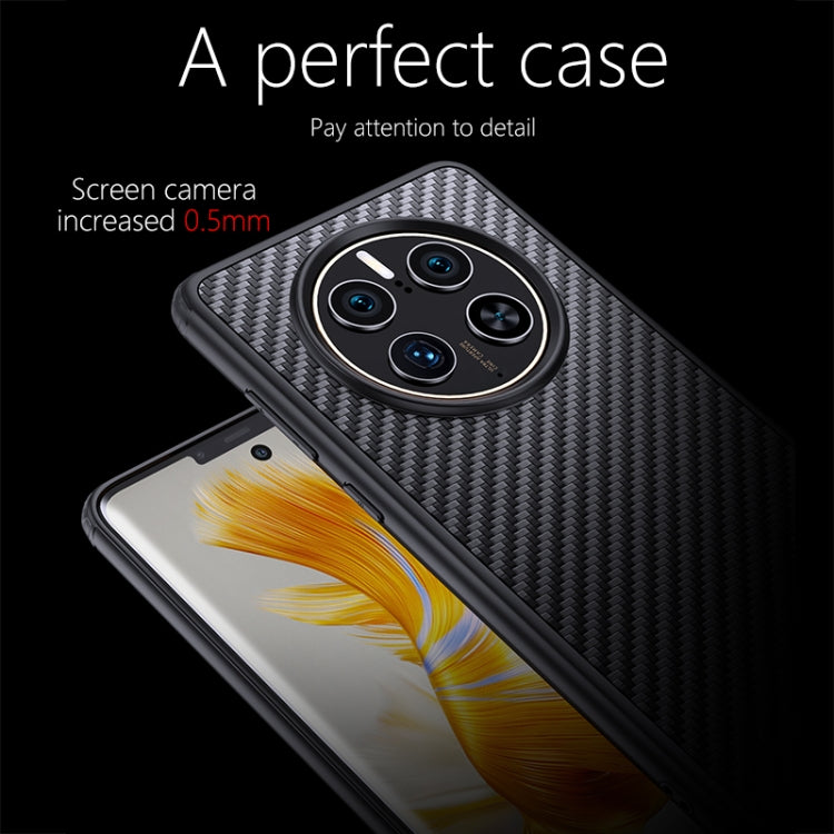 For Huawei Mate 50 Pro wlons Magsafe Carbon Fiber Kevlar TPU Phone Case(Black) - Huawei Cases by wlons | Online Shopping South Africa | PMC TechLife | Buy Now Pay Later Mobicred