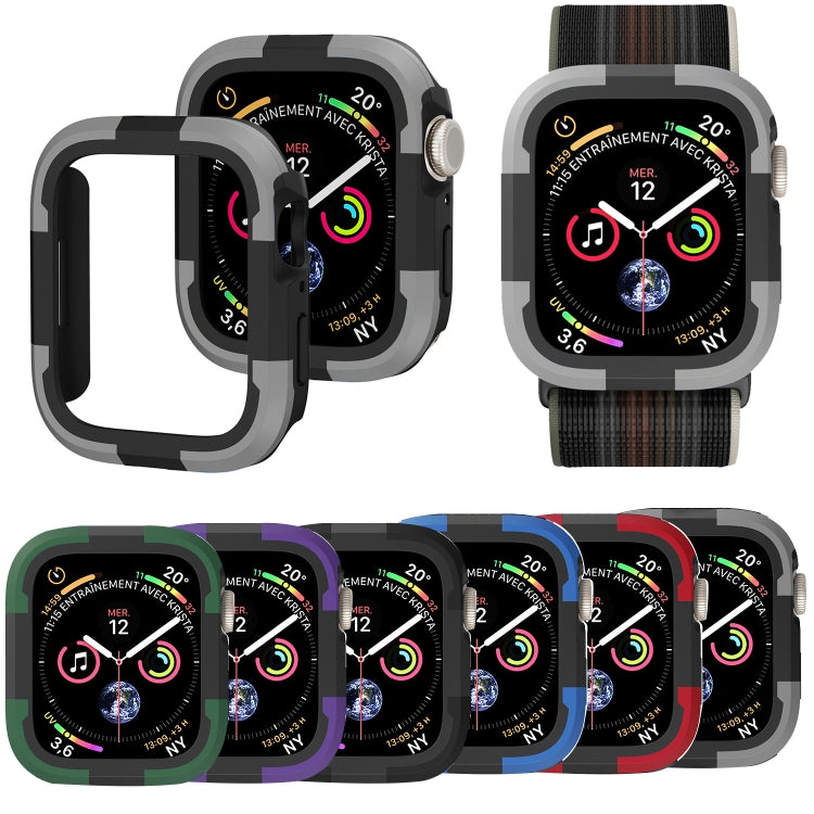 For Apple Watch Series SE 2&6&SE&5&4 44mm Armor Frame Watch Case(Grey) - Smart Wear by PMC TechLife | Online Shopping South Africa | PMC TechLife
