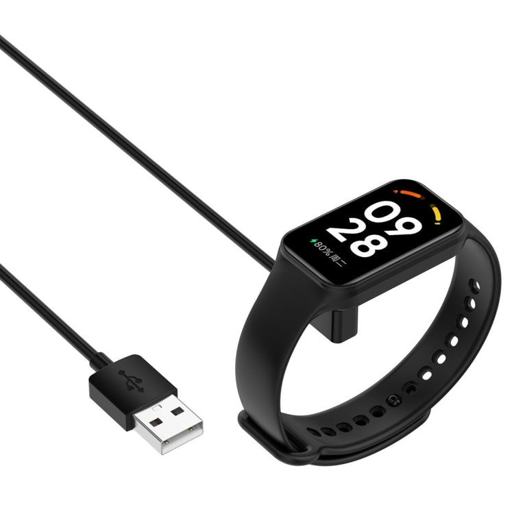 For Xiaomi Mi Band 8 Watch Magnetic Suction Charger USB Charging Cable, Length:60cm(Black) - Smart Wear by PMC TechLife | Online Shopping South Africa | PMC TechLife