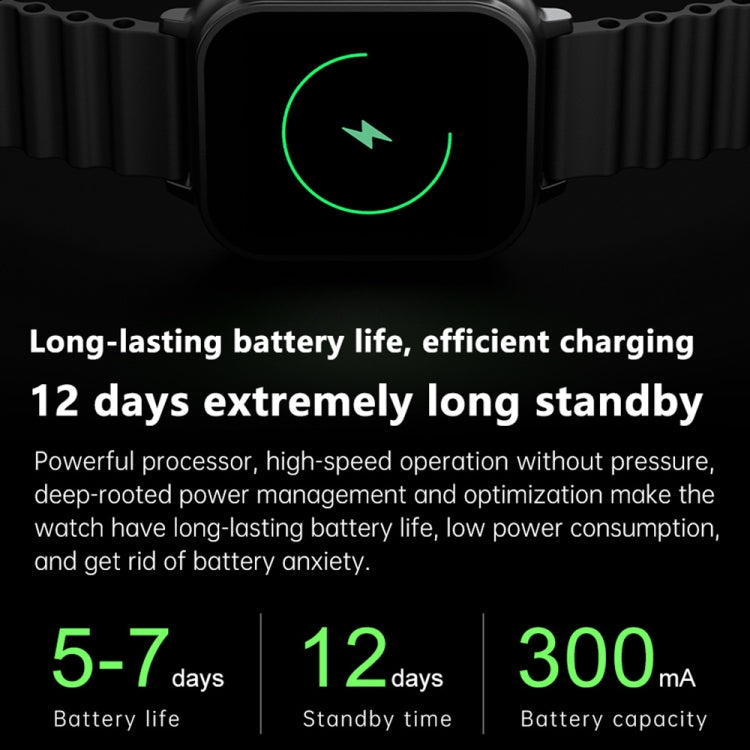 N22 2 in 1 1.96 inch HD Display Sport Bluetooth Call Earphone Smart Watch(Black) - Smart Wear by PMC TechLife | Online Shopping South Africa | PMC TechLife