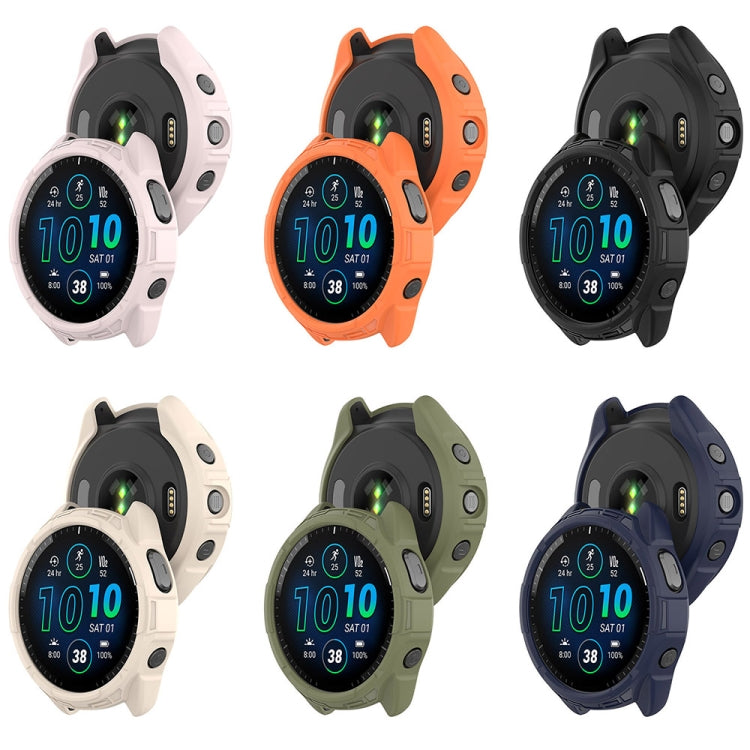 For Garmin Forerunner 965 Armor Hollow Watch Protective Case(Light Pink) - Watch Cases by PMC TechLife | Online Shopping South Africa | PMC TechLife