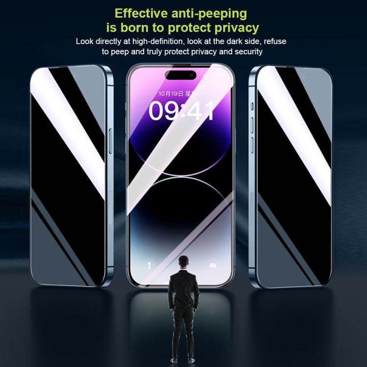 For iPhone 12 WK WTP-067 King Kong Vacha 9D Curved Privacy Tempered Glass Film(Black) - iPhone 12 / 12 Pro Tempered Glass by WK | Online Shopping South Africa | PMC TechLife