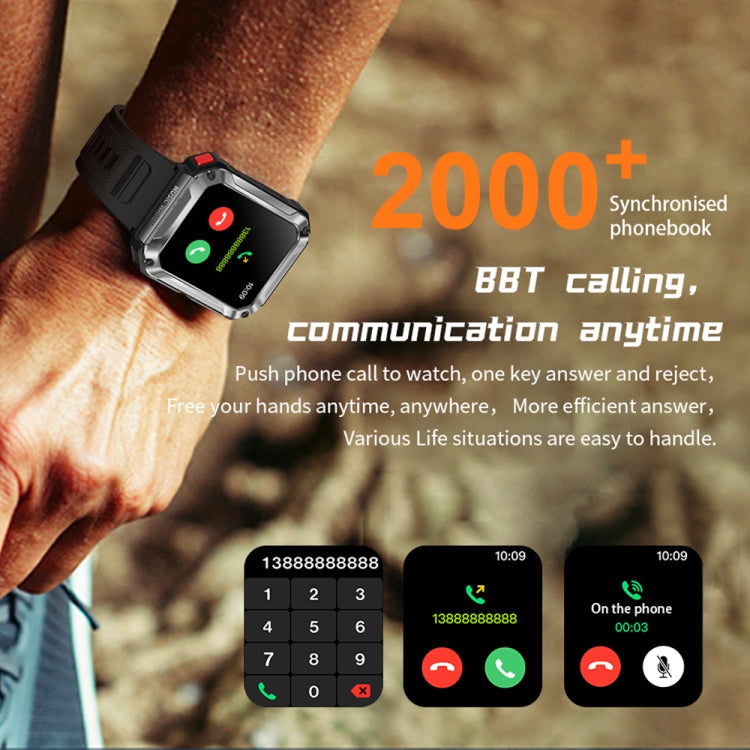 OVISEN T93 1.96 inch IPS Screen 2 in 1 Bluetooth Headset Smart Watch, Supports Blood Oxygen Monitoring/Bluetooth Music(Green) - Smart Watches by PMC TechLife | Online Shopping South Africa | PMC TechLife
