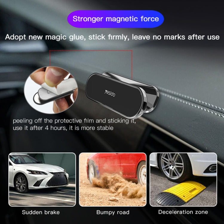 Yesido C82 Car 360 Degree Rotation Strong Magnetic Phone Holder(Silver) - free shipping - PMC TechLife - Order now!