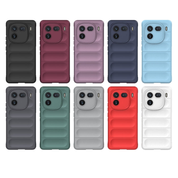 For vivo iQOO 12 5G Magic Shield TPU + Flannel Phone Case(Dark Grey) - free shipping - PMC TechLife - Order now!