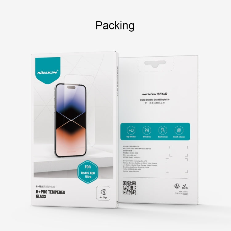 For Xiaomi Redmi K60 Ultra NILLKIN H+Pro 0.2mm 9H Explosion-proof Tempered Glass Film - by NILLKIN | Online Shopping South Africa | PMC TechLife | Buy Now Pay Later Mobicred