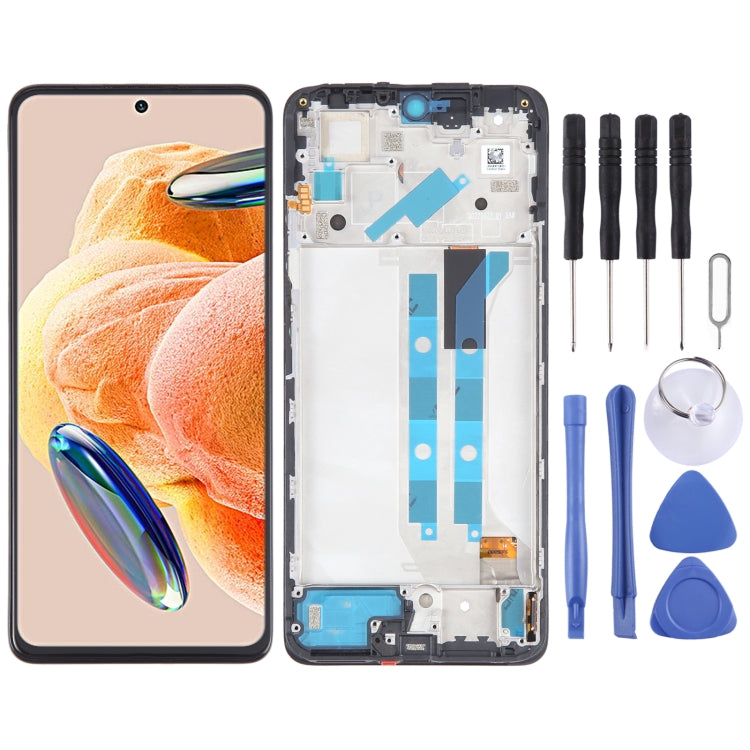 AMOLED Material Original LCD Screen For Xiaomi Redmi Note 12 Pro 4G  Digitizer Full Assembly with Frame, ZA