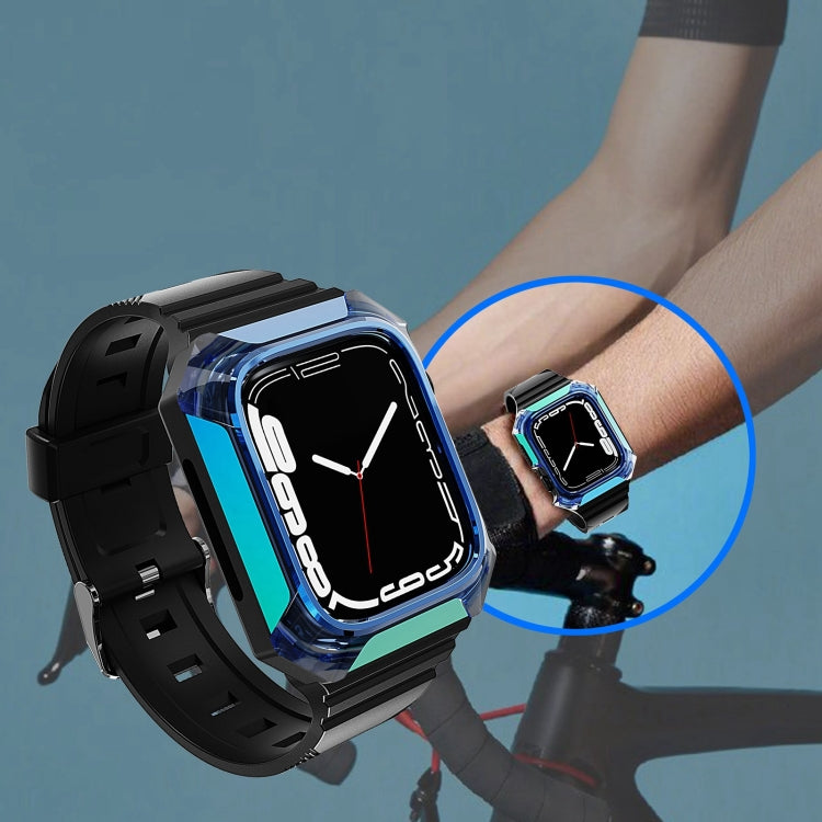 Armor Case Integrated TPU Watch Band For Apple Watch 4 44mm(Black) - Watch Bands by PMC TechLife | Online Shopping South Africa | PMC TechLife