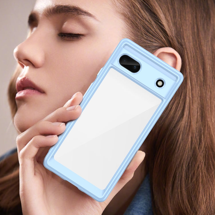 For Google Pixel 6A Colorful Series Acrylic + TPU Phone Case(Blue) - free shipping - PMC TechLife - Order now!