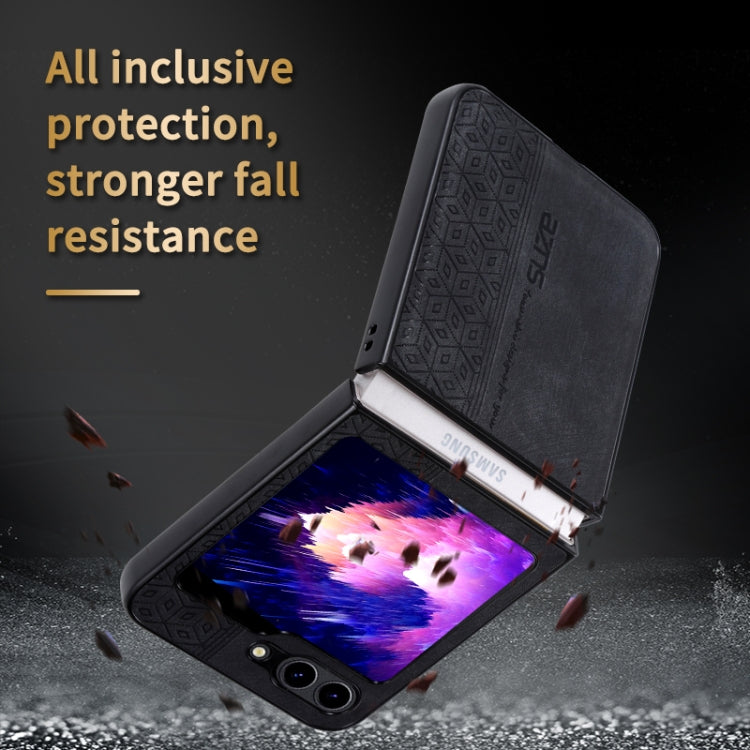 For Samsung Galaxy Z Flip5 AZNS 3D Embossed Skin Feel Phone Case(Brown) - free shipping - PMC TechLife - Order now!
