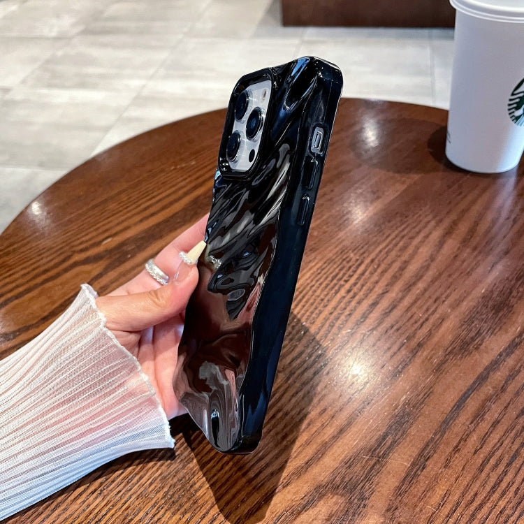 For iPhone 14 /13 Solid Color Wave Texture TPU Phone Case(Beige) - iPhone 14 Cases by PMC TechLife | Online Shopping South Africa | PMC TechLife