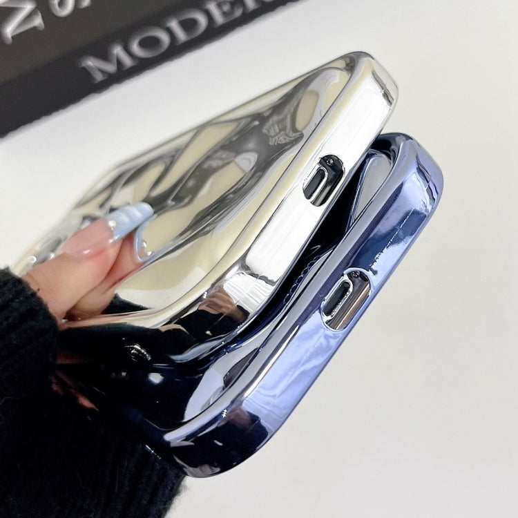 For iPhone 12 Electroplating Meteorite Texture TPU Phone Case(Silver) - free shipping - PMC TechLife - Order now!