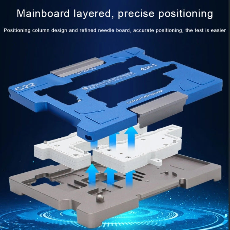 MiJing C22 Motherboard Middle Layer Testing Fixture for iPhone 14 / 14Plus / 14Pro / 14Pro Max - free shipping - PMC TechLife - Order now!