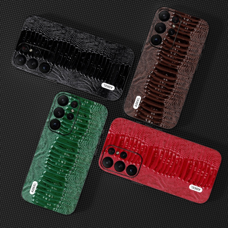 For Samsung Galaxy S23 5G ABEEL Genuine Leather Weilai Series Phone Case(Black) - free shipping - PMC TechLife - Order now!