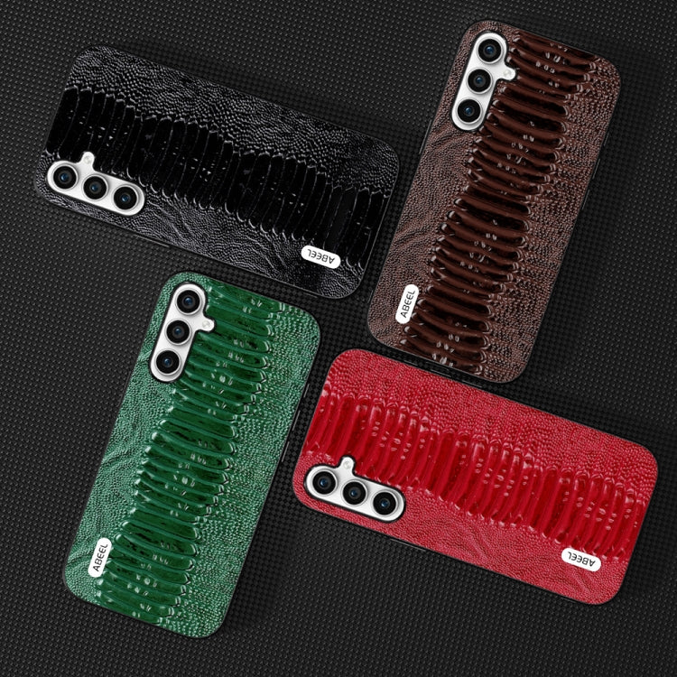 For Samsung Galaxy S23 FE 5G ABEEL Genuine Leather Weilai Series Phone Case(Green) - free shipping - PMC TechLife - Order now!