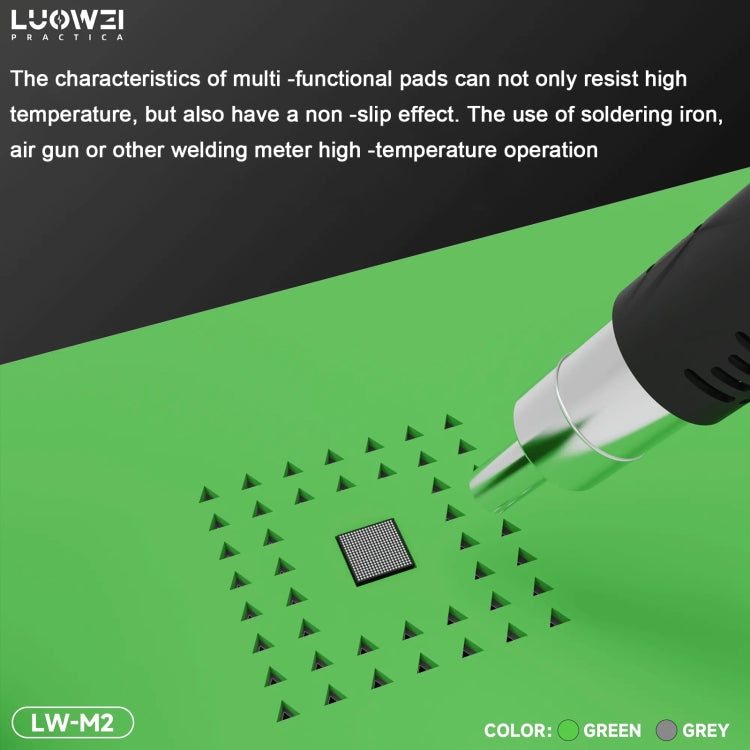 Luowei LW-M2 Multi-function Microscope Repair Silicone Pad Tin Planting Platform(Grey) - free shipping - PMC TechLife - Order now!