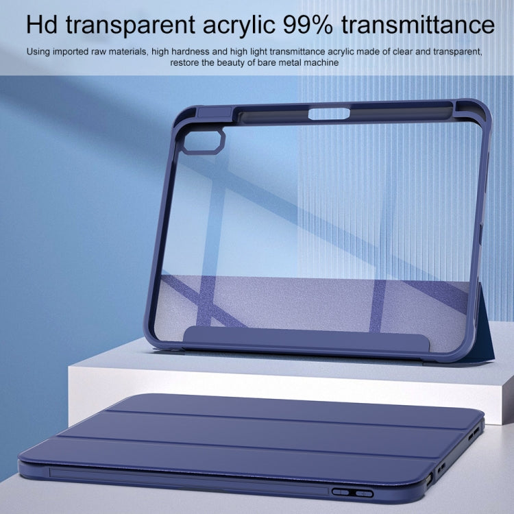 For iPad 2025 / 2022 3-Fold Holder Armor Smart Leather Tablet Case(Royal Blue) - free shipping - PMC TechLife - Order now!